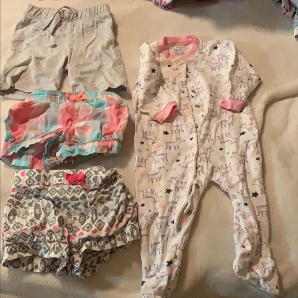 Shorts 3 pairs and 1 sleeper.